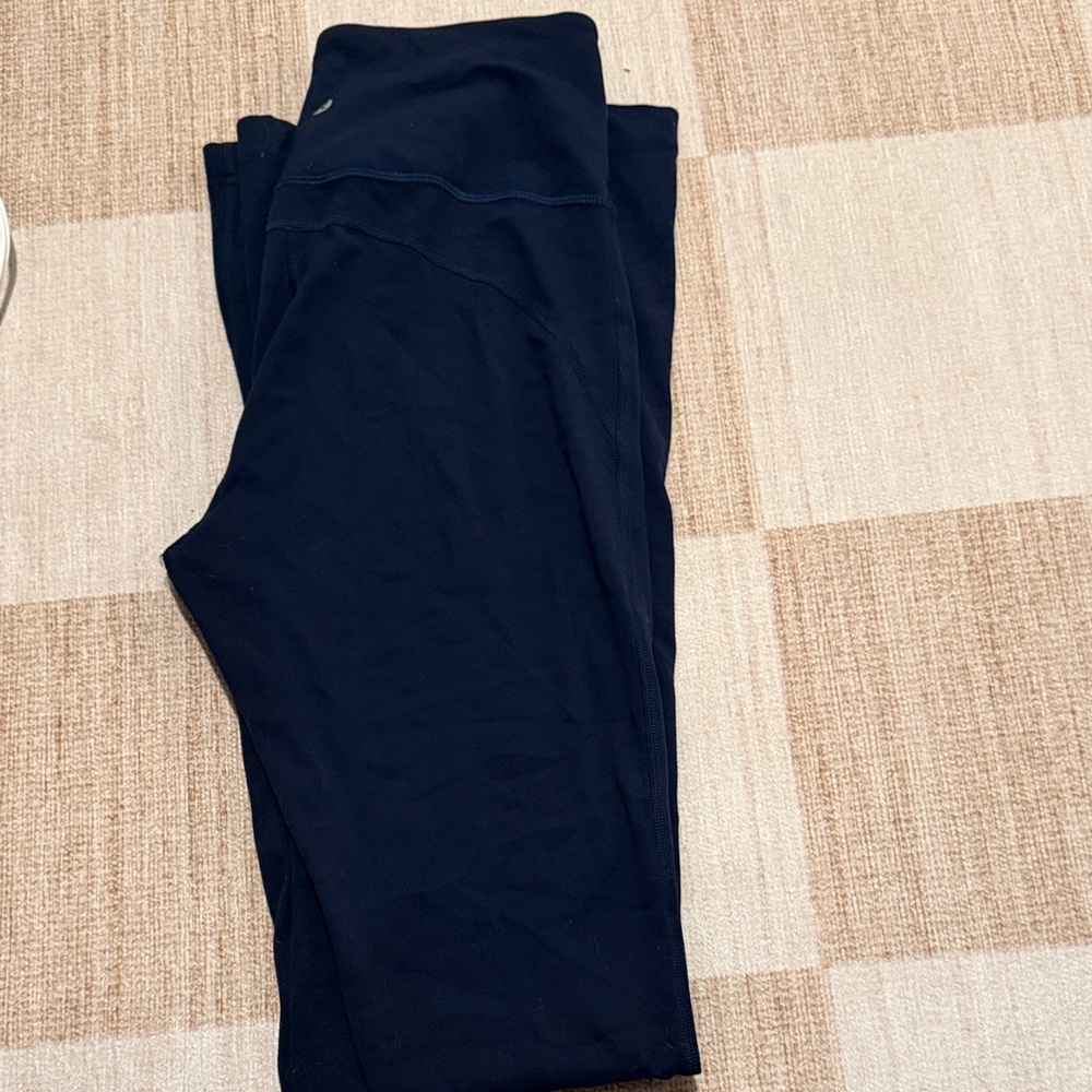 Navy Lululemon High-Waist Flare Leggings/ Yoga Pants